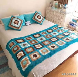 编织高手家里的床单不一般啊 也太漂亮了 你还不想学编织吗